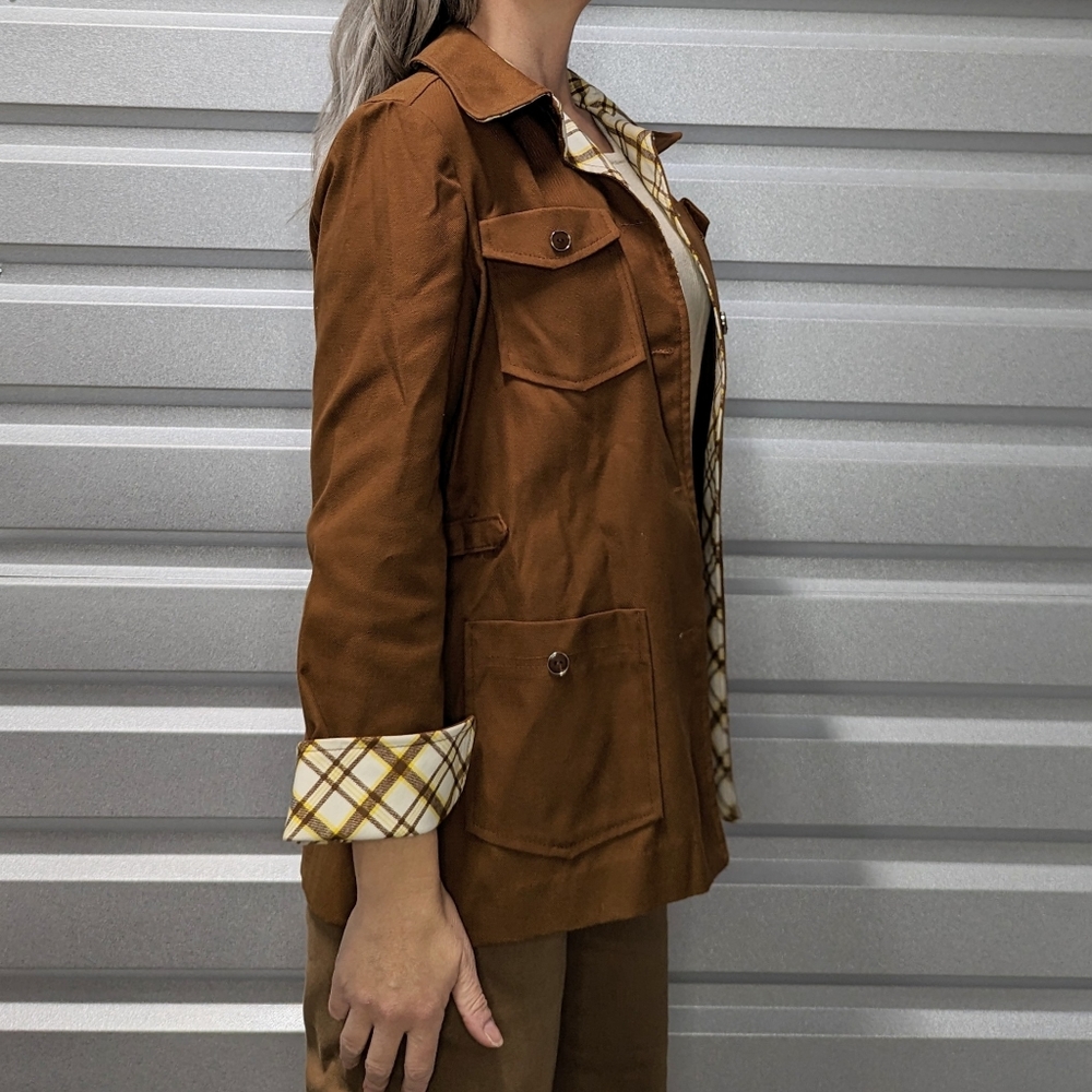 vintage WHITE STAG safari JACKET chore coat S - Picture 6 of 11